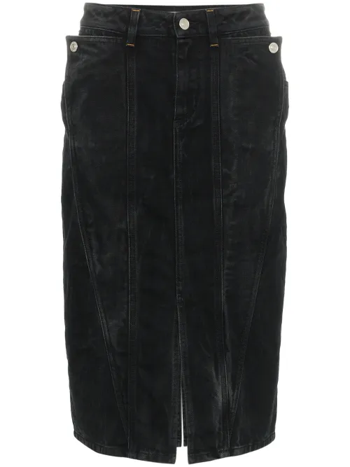 Jupe à taille haute en jean - Givenchy - Modalova
