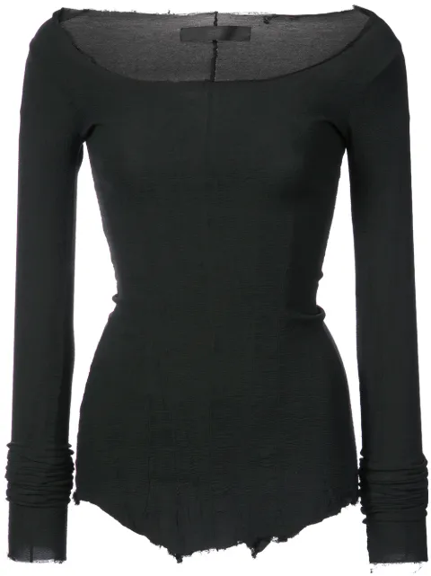 Marc Le Bihan longsleeved scoop neck T-shirt