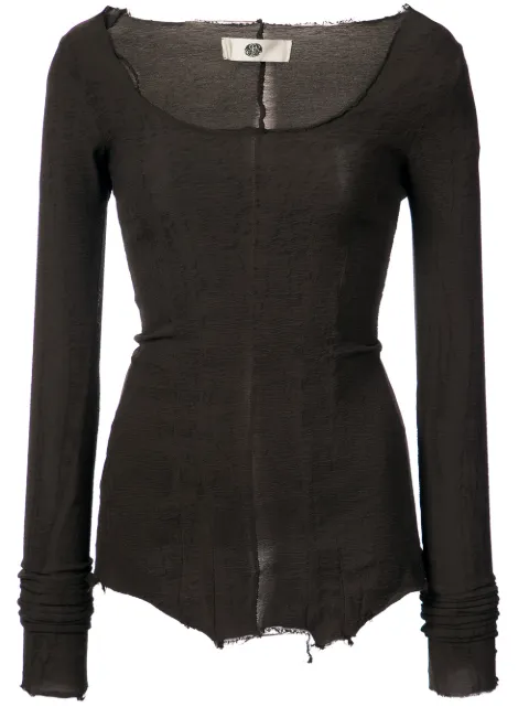 Marc Le Bihan longsleeved scoop neck T-shirt