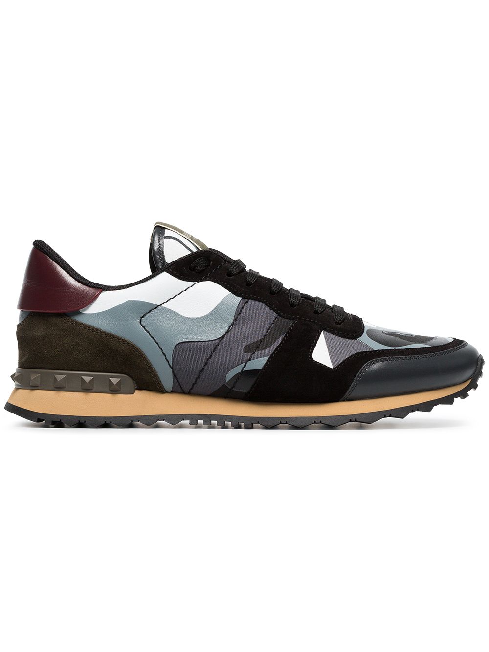 Valentino Garavani Rockrunner Leather Sneakers - Farfetch