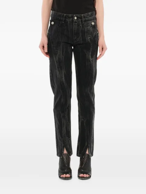 Givenchy panel detail split hem jeans