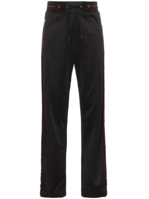 givenchy logo stripe track pants