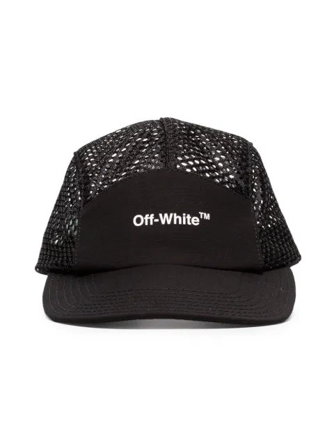 Off-White logo-print mesh cap