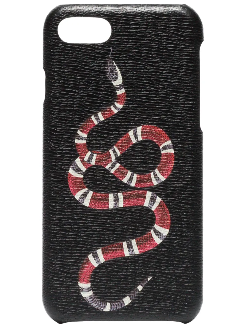 Black Snake Print iPhone 8 Case Gucci