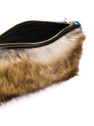 SACAI TASSEL FURRY LTHR CLTCH展示图