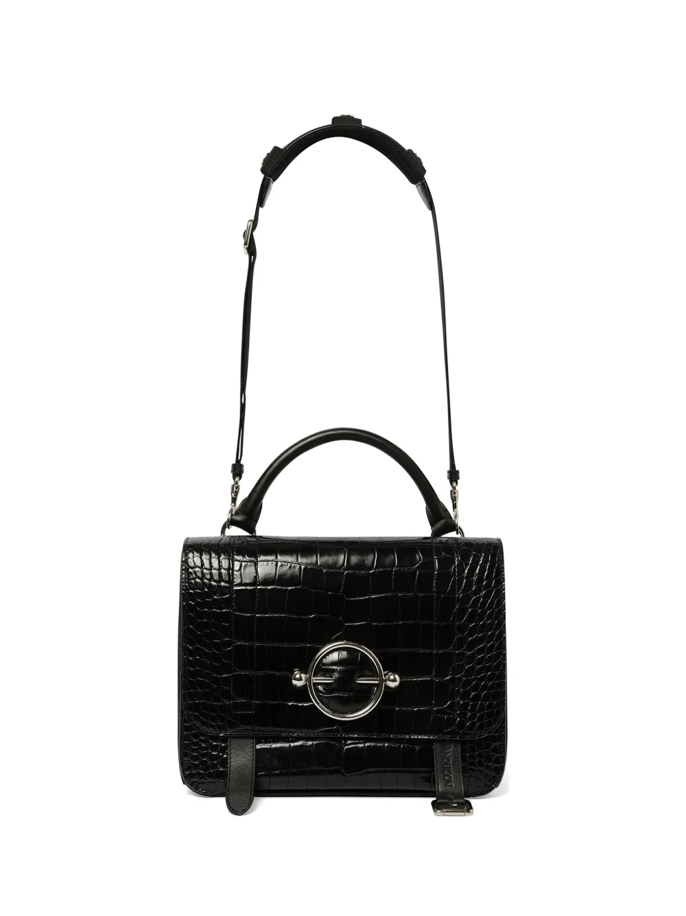 JW Anderson Cartella effetto coccodrillo - Nero