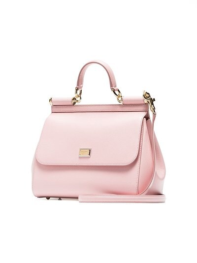 Dolce & Gabbana pink Sicily medium leather tote pink | MODES