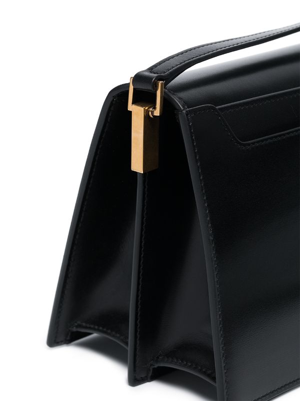 saint laurent catherine leather shoulder bag