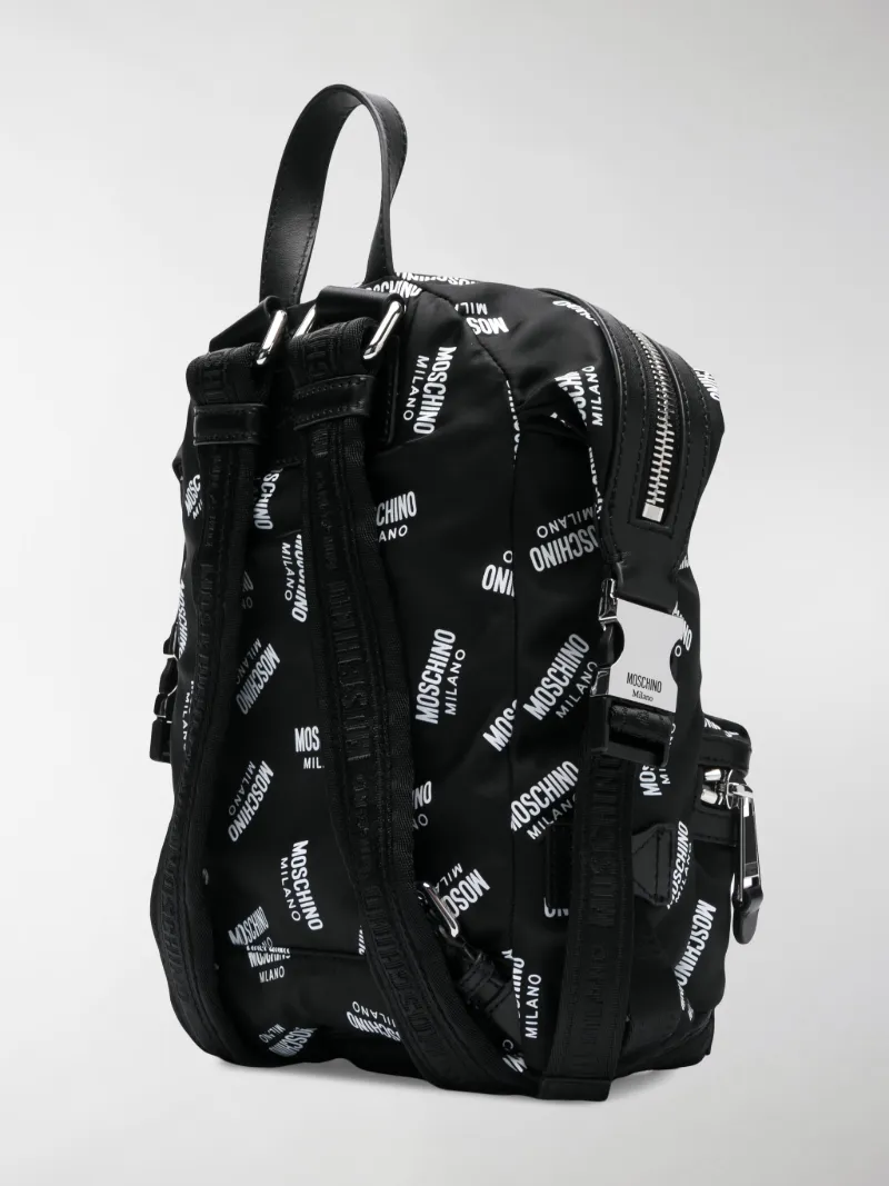 Moschino black and white All Over Logo 
