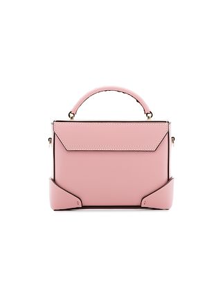 pink Micro Bold leather cross-body bag展示图