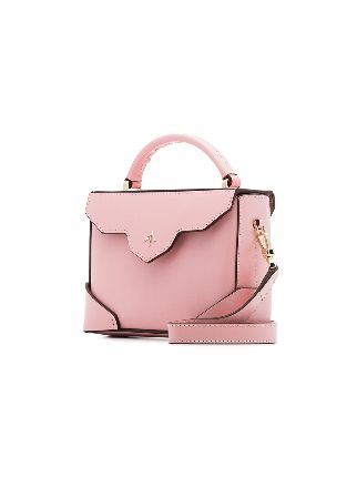 pink Micro Bold leather cross-body bag展示图