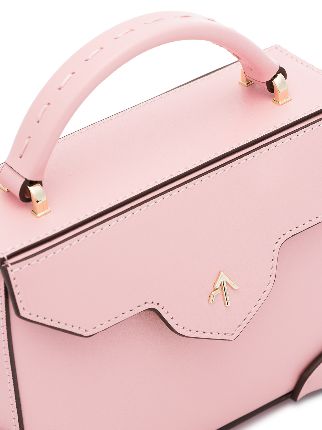 pink Micro Bold leather cross-body bag展示图