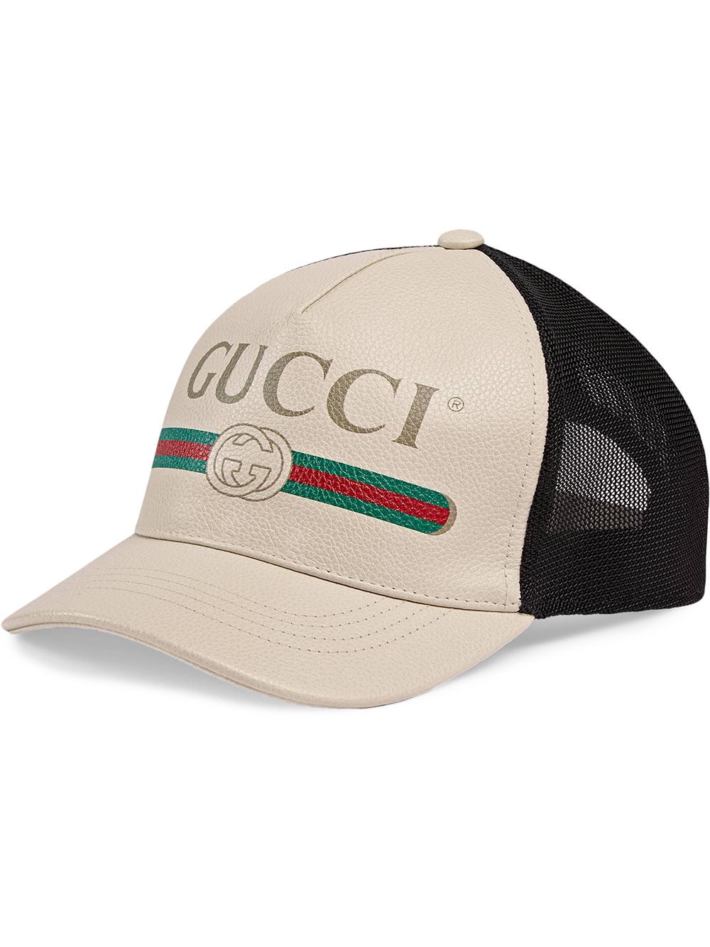 фото Gucci бейсбольная кепка с принтом логотипа