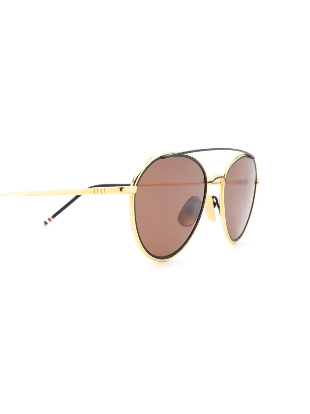 Thom Browne Eyewear pilotenbril Goud