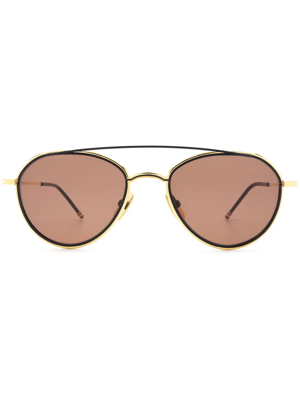 Thom Browne Eyewear pilot-frame sunglasses | Gold | Image 1