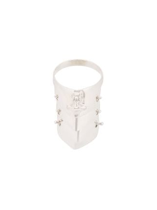 Vivienne Westwood Armour Ring Silver - Vivienne Westwood Jewellery from  Hervia UK