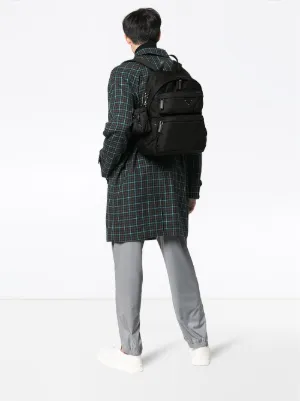 prada men's nylon backpack