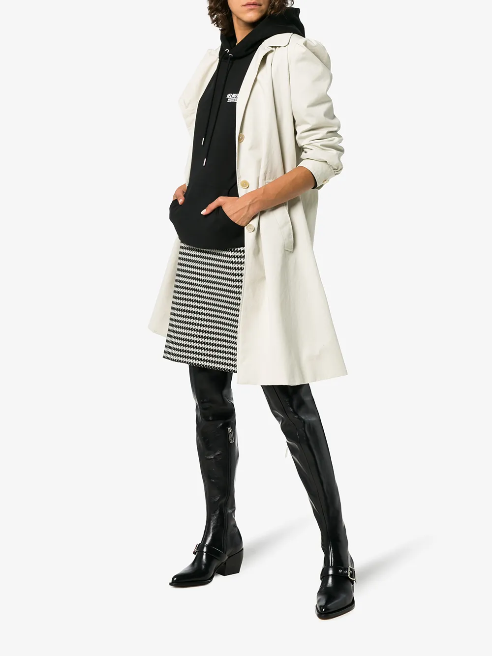 Chloé black over the knee 80 leather boots Zwart