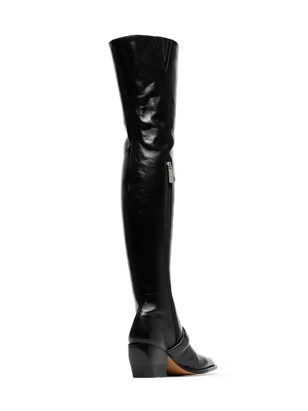 Chloé black over the knee 80 leather boots Zwart