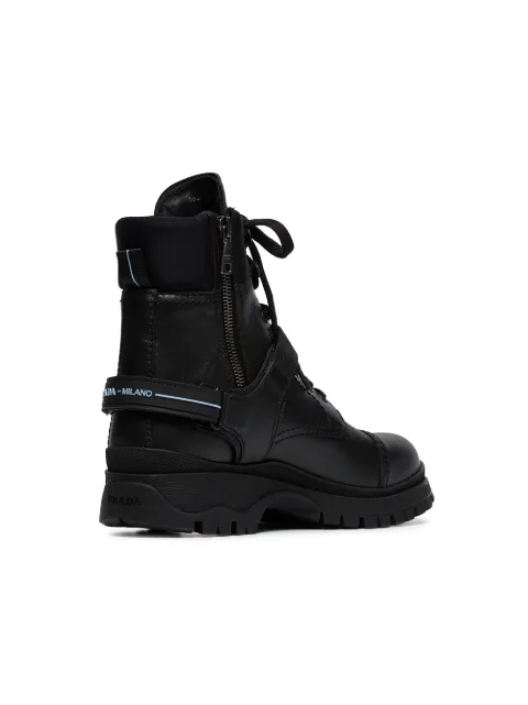 prada combat boots farfetch