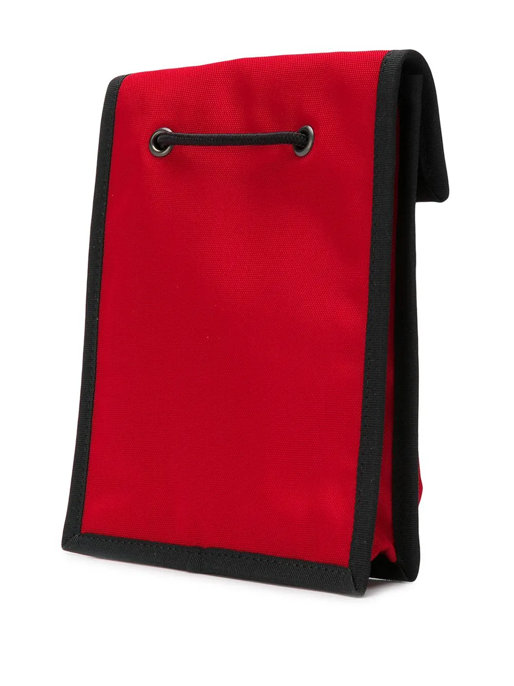 Balenciaga Red Explorer Logo Embroidered Pouch Farfetch Com