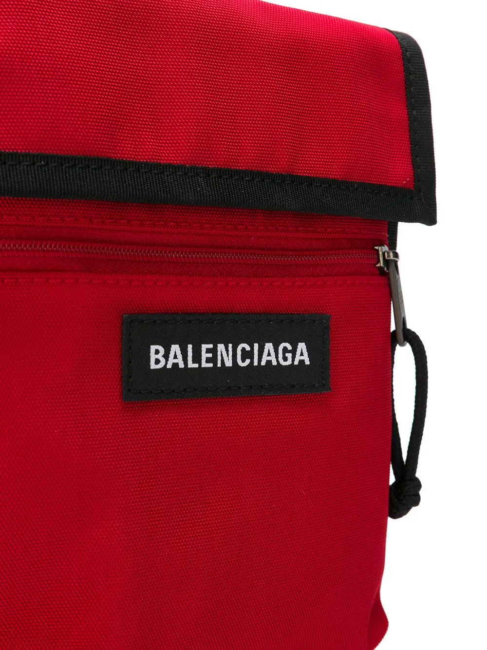 balenciaga red explorer pouch