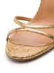 Aquazzura gold Purist 105 metallic leather sandals
