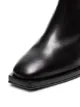Reike Nen black 80 square toe leather ankle boots