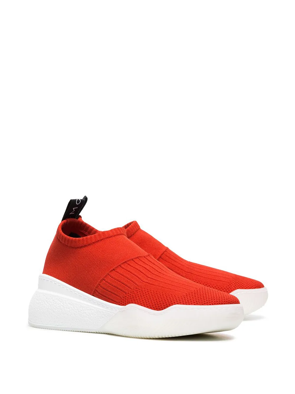 Stella McCartney rode en wit Loop sokken sneakers Rood