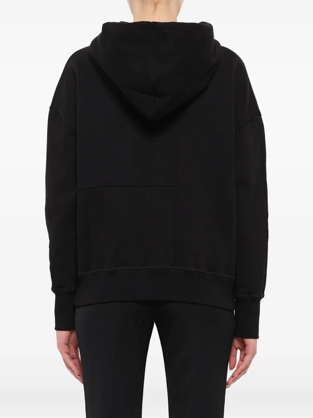 Alexander McQueen Skull Rose-embellished Hoodie in Black, view 4
