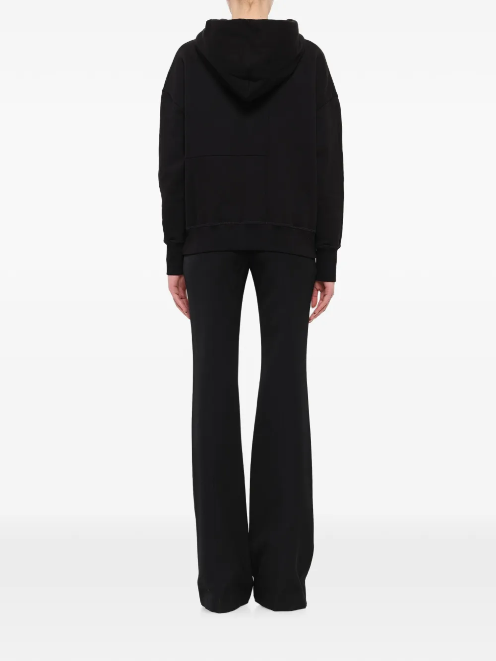 Alexander McQueen Skull Rose-embellished Hoodie in Black, view 3