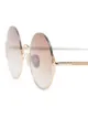 Sunday Somewhere brown and metallic gold hunter 53 sunglasses