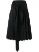 Image 1 of Dries Van Noten Pre-Owned belted pleated skirt