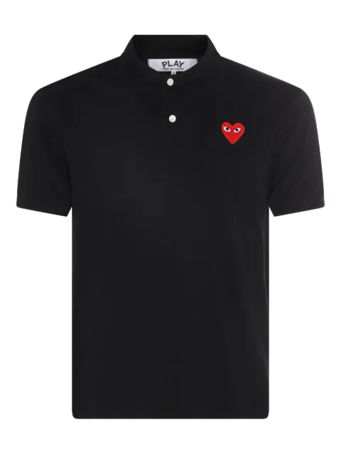 Comme Des Garçons Play heart-patch polo shirt