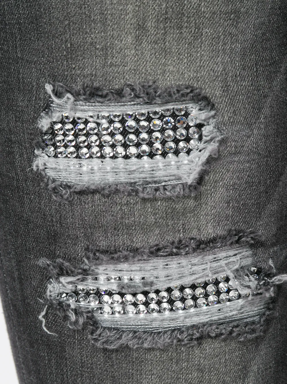 Philipp Plein distressed skinny jeans Zwart