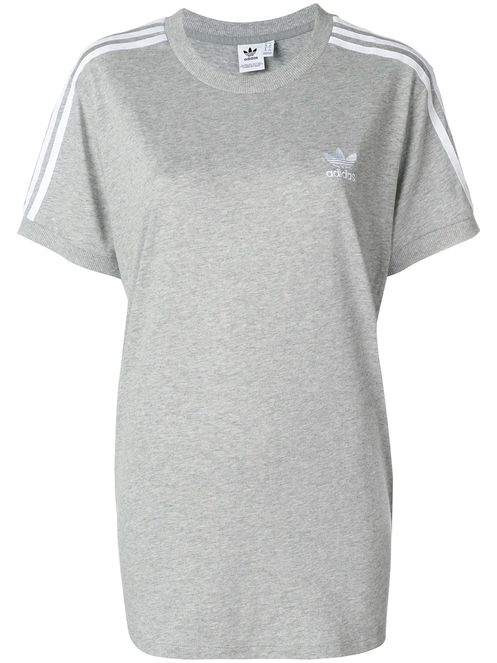 adidas ストライプ Tシャツ - グレー adidas ストライプ Tシャツ - グレー