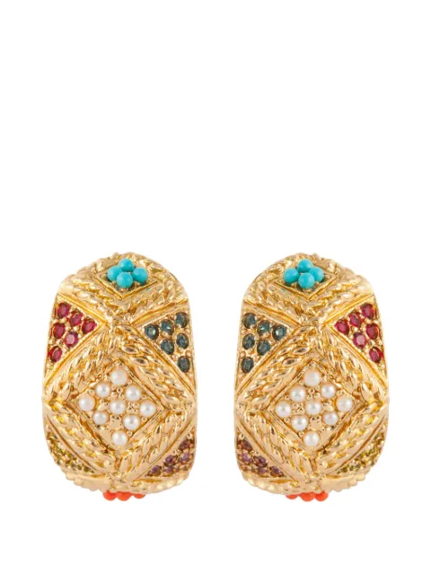 Susan Caplan Vintage 1980s D'Orlan clip-on earrings