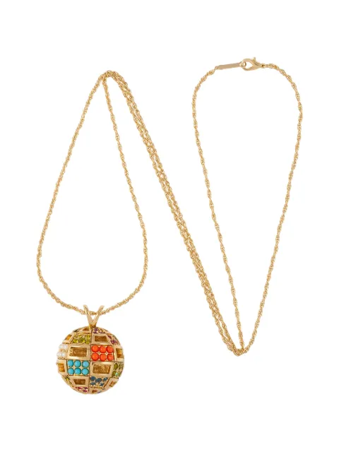 D'Orlan Vintage 1980s ball-pendant necklace 