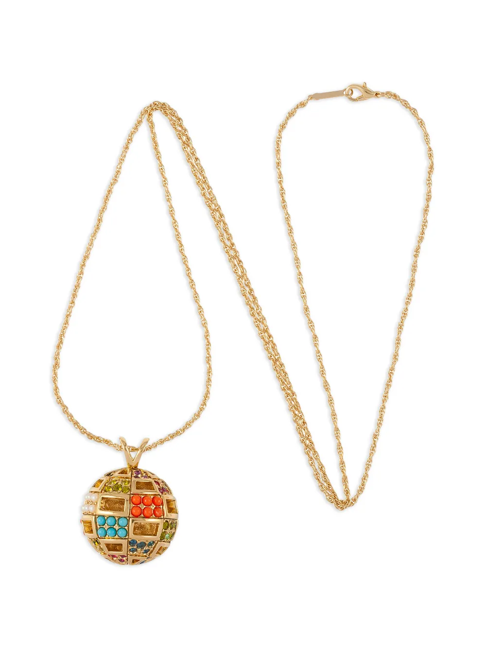 1980s Ball-Pendant Necklace