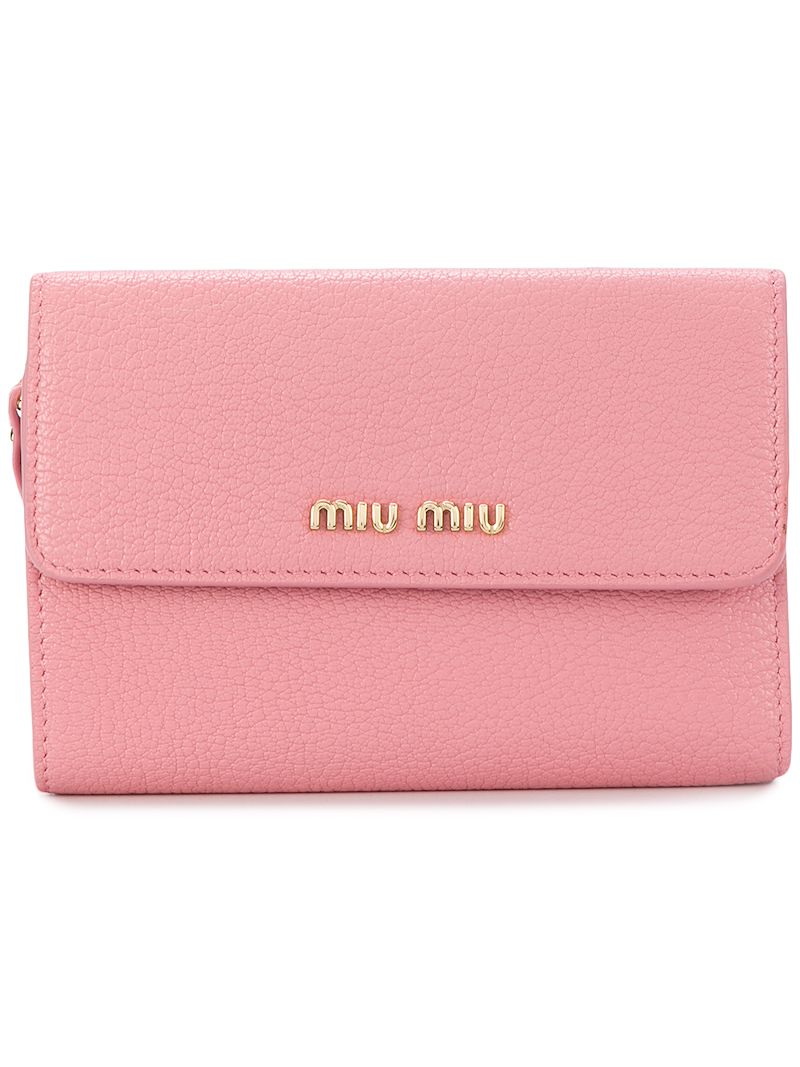 Miu Miu кошелек с фирменной бляшкой