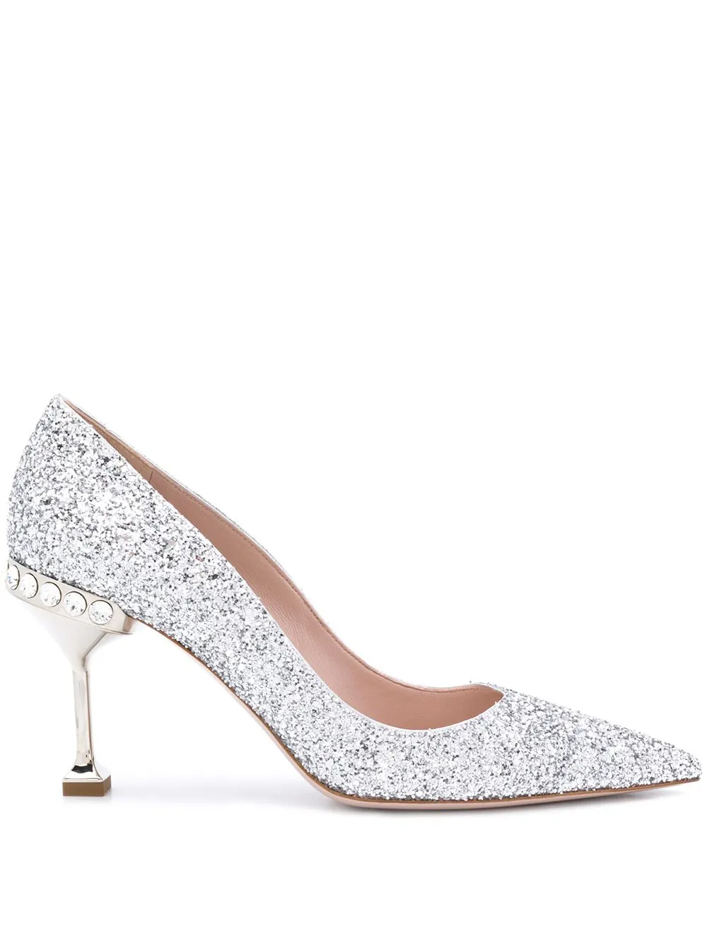 miu miu glitter pumps