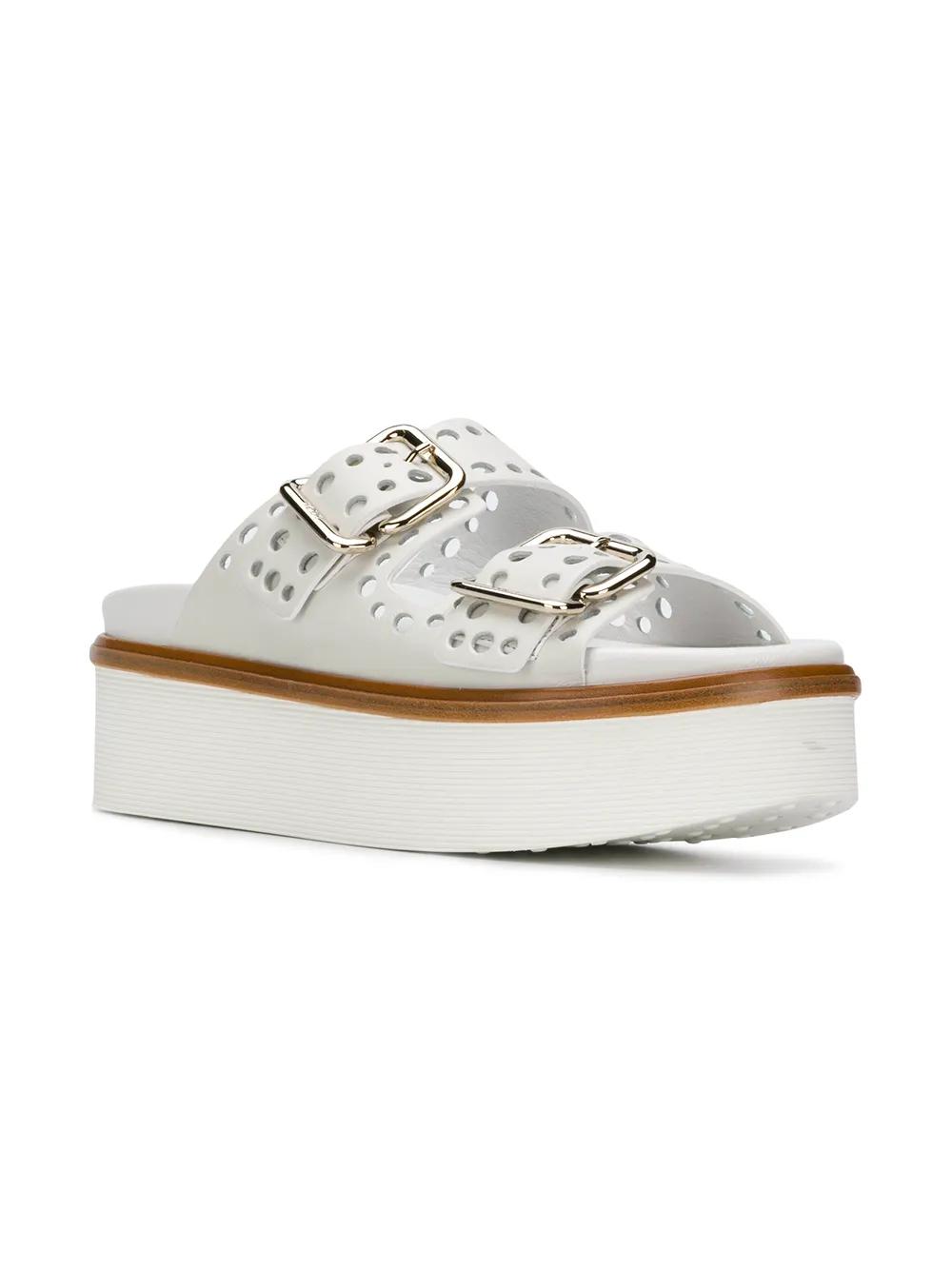 Tod's perforated buckled platform sandals | Sandalias con tacón | Image 2