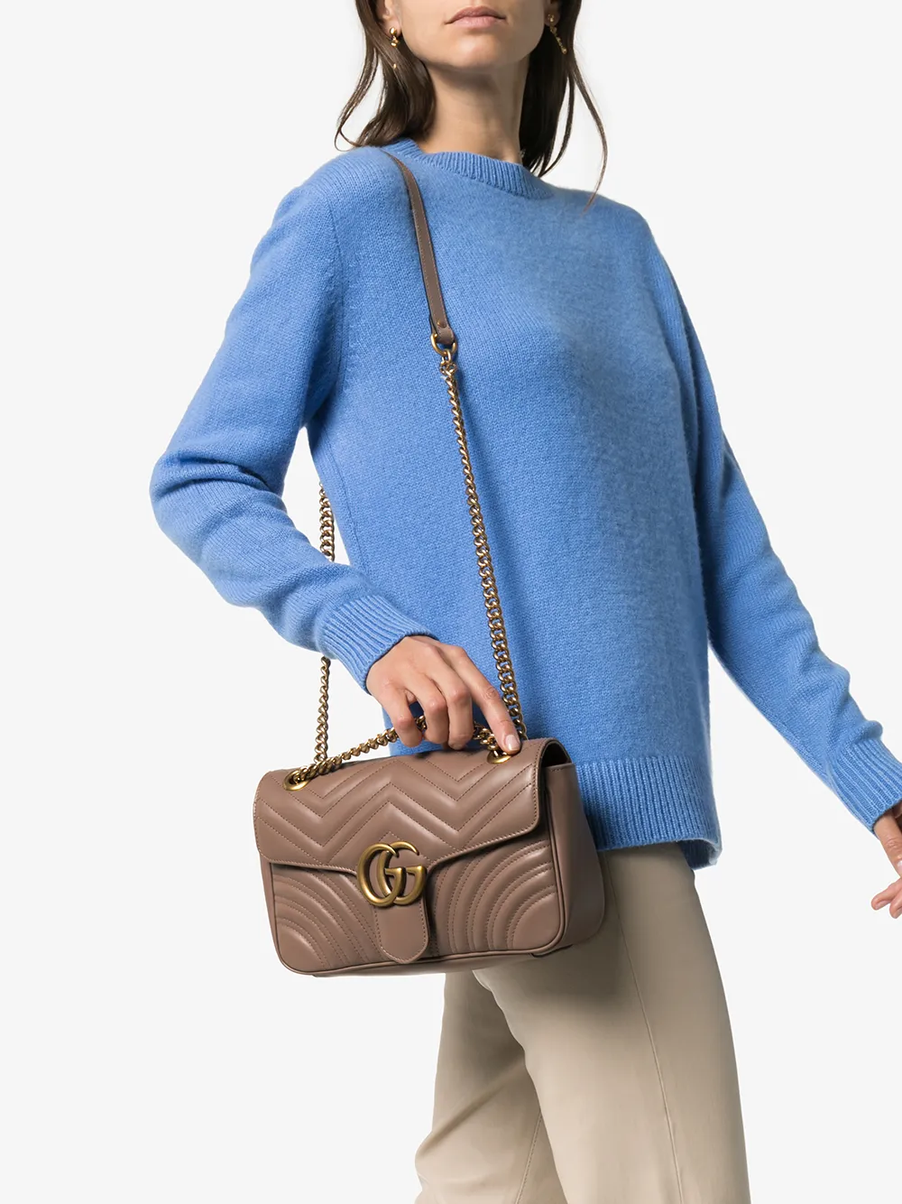 GUCCI GUCCI GG MARMONT MATELASSÉ SHOULDER BAG,443497DTDIT12974748