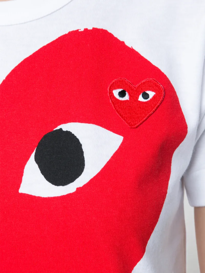 shirt with heart and eyes brand