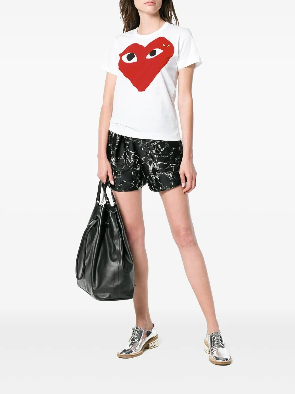 Comme Des Garçons Play playera con motivo del logo | Playeras y jerséis | Image 2