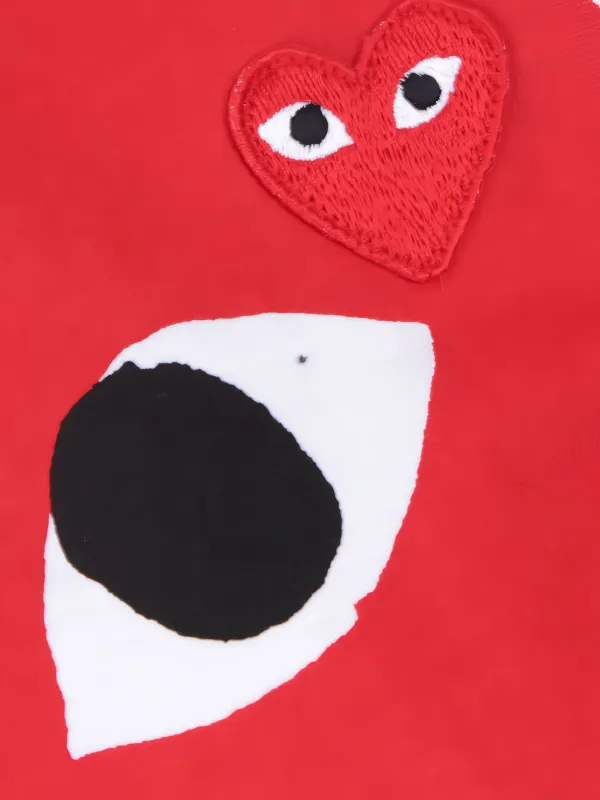 【送料関税込】Comme Des Garcons Play 赤いハートのTシャツ Play Comme des Garçons: T-Shirt with Double Heart (Red