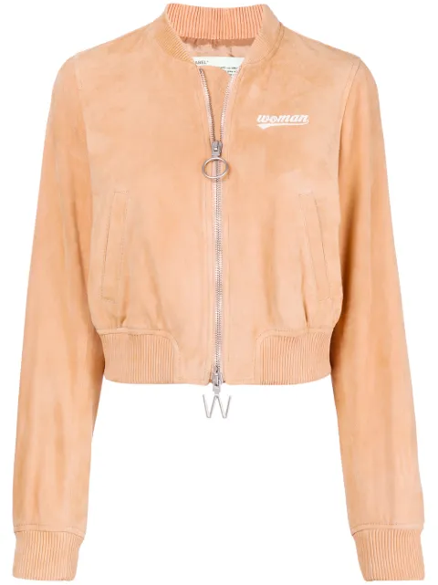 Off-White free as a butterfly bomber jacket