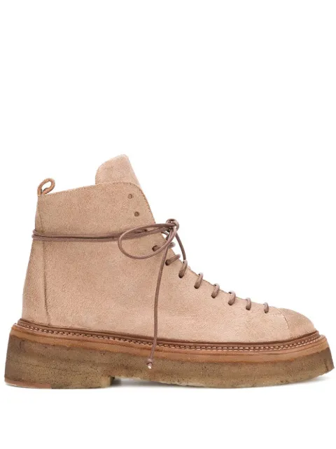 combat boots with thick soles