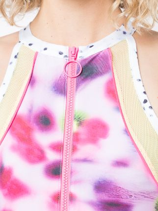 gradient zipped swimsuit展示图