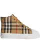 الصورة 1 من Burberry Kids حذاء بلوزة رياضي كاروهات كلاسيكي وجلد عالية